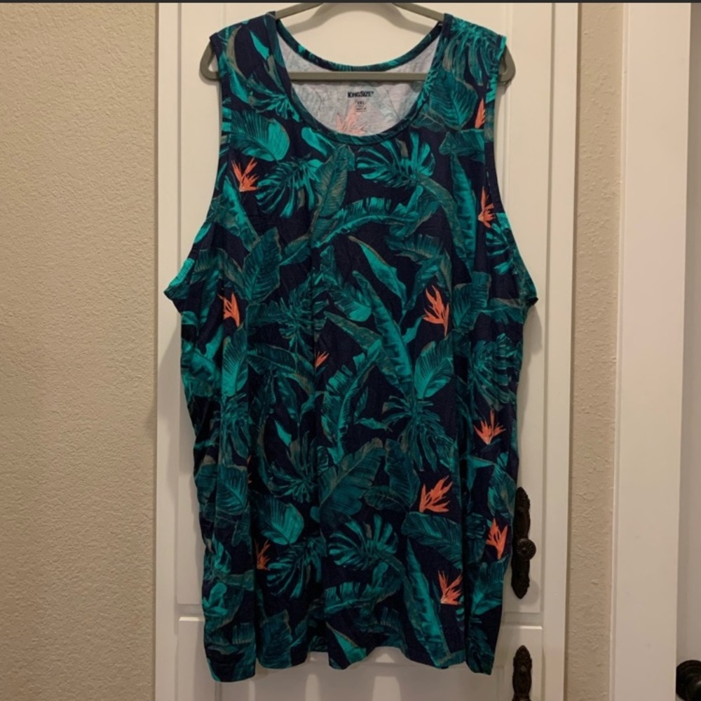 Palm Print Tank Top
